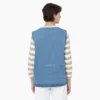 Denim Zip Front Vest