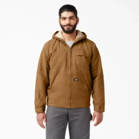 Duck High Pile Fleece Lined Hooded Jacket