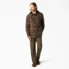 Flannel Hooded Shirt Jacket