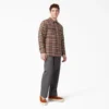 Flannel Quilted Lined Shirt Jacket