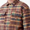 Flannel Quilted Lined Shirt Jacket