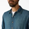 Lightweight Long Sleeve Denim Shirt