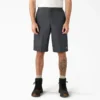Loose Fit Flat Front Work Shorts, 13″
