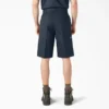 Loose Fit Flat Front Work Shorts, 13″