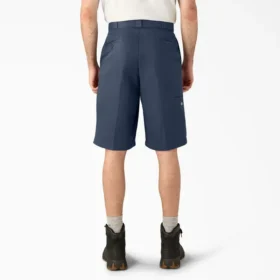 Loose Fit Flat Front Work Shorts, 13″