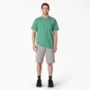 Loose Fit Flat Front Work Shorts, 13″
