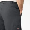 Loose Fit Flat Front Work Shorts, 13″