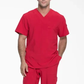 Men’s Eds Essentials Tuckable V-Neck Scrub Top
