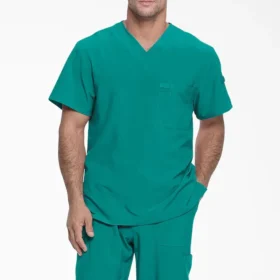 Men’s Eds Essentials Tuckable V-Neck Scrub Top