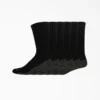 Moisture Control Crew Work Socks, Size 6-12, 6-Pack