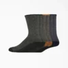 Moisture Control Crew Work Socks, Size 6-12, 6-Pack