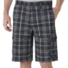 Performance Flex 11″ Relaxed Fit Plaid Cargo Shorts