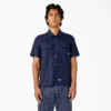 Short Sleeve Linen Work Shirt