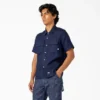 Short Sleeve Linen Work Shirt