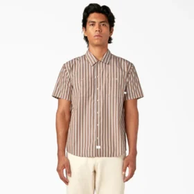 Short Sleeve Striped Service Shirt