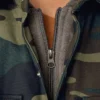 Water Repellent Duck Hooded Shirt Jacket