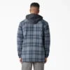 Water Repellent Flannel Hooded Shirt Jacket
