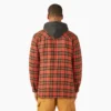Water Repellent Flannel Hooded Shirt Jacket