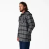 Water Repellent Flannel Hooded Shirt Jacket