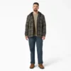 Water Repellent Flannel Hooded Shirt Jacket