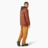 Water Repellent Flannel Hooded Shirt Jacket