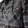 Water Repellent Flannel Hooded Shirt Jacket