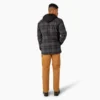 Water Repellent Flannel Hooded Shirt Jacket