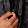Water Repellent Flannel Hooded Shirt Jacket