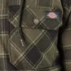 Water Repellent Flannel Hooded Shirt Jacket