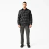 Water Repellent Fleece-Lined Flannel Shirt Jacket