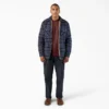 Water Repellent Fleece-Lined Flannel Shirt Jacket