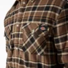 Water Repellent Fleece-Lined Flannel Shirt Jacket