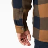 Water Repellent Fleece-Lined Flannel Shirt Jacket