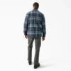 Water Repellent Fleece-Lined Flannel Shirt Jacket