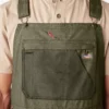 Waxed Canvas Double Front Bib Overalls