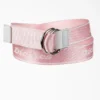 Women’s D-Ring Logo Print Web Belt