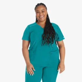 Women’s Eds Essentials Mock Wrap Scrub Top