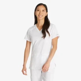 Women’s Eds Essentials Mock Wrap Scrub Top