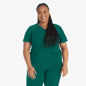 Women’s Eds Essentials Mock Wrap Scrub Top