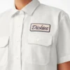 Women’s Embroidered Patch Cropped Work Shirt
