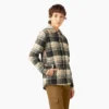 Women’s Flannel Hooded Shirt Jacket