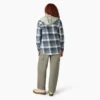 Women’s Flannel Hooded Shirt Jacket