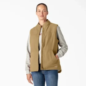 Women’s Fleece Lined Duck Canvas Vest