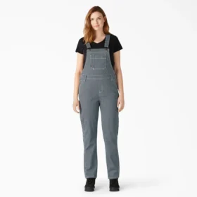 Women’s Hickory Stripe Boyfriend Fit Bib Overalls