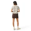 Women’s Large Striped Cropped Pocket T-Shirt