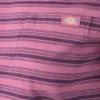 Women’s Large Striped Cropped Pocket T-Shirt