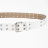 Women’s Leather Double Grommet Belt