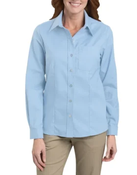 Women’s Long Sleeve Stretch Oxford Shirt