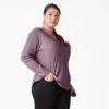 Women’s Plus Henley Long Sleeve Shirt