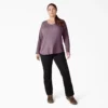 Women’s Plus Henley Long Sleeve Shirt